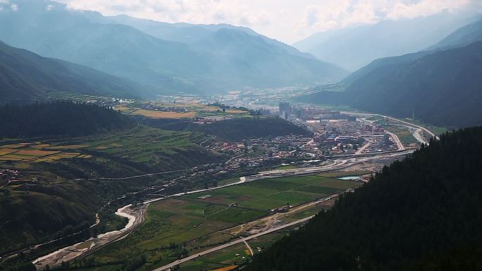 迭部县城大景