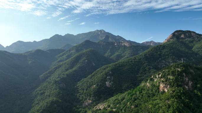 航拍泰山风景名胜区