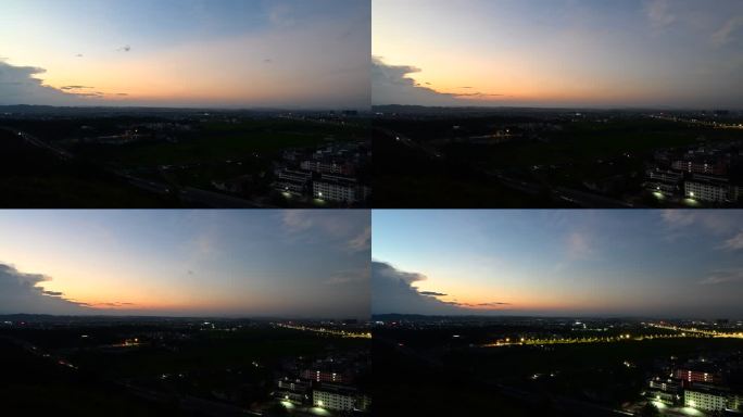 南宁宾阳城市夜景视频素材
