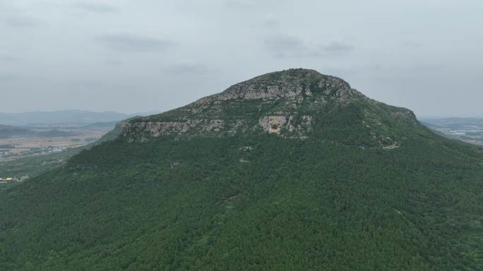 航拍东平白佛山风景区