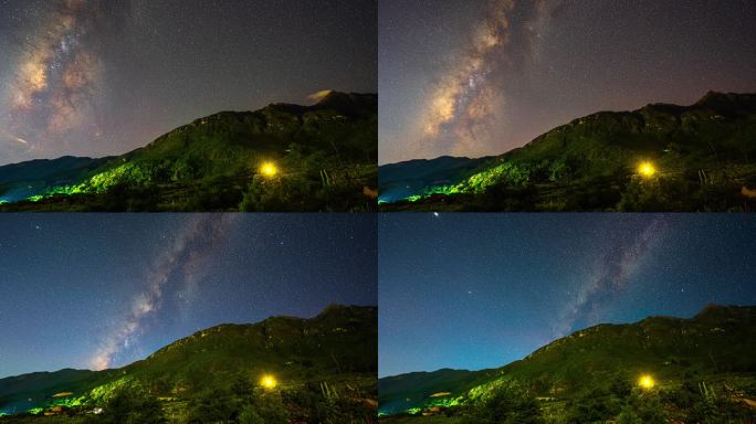 4K丽江唯美星空银河