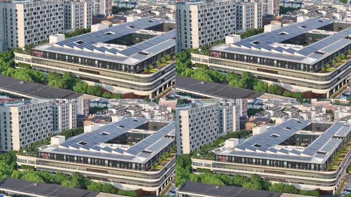 4K原素材-航拍上海同济大学设计创意学院