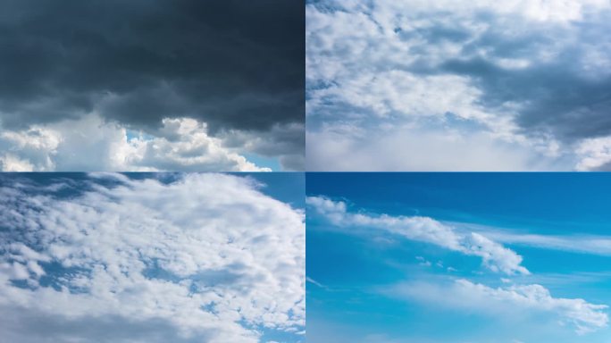 自然 实拍天空云朵云彩延时
