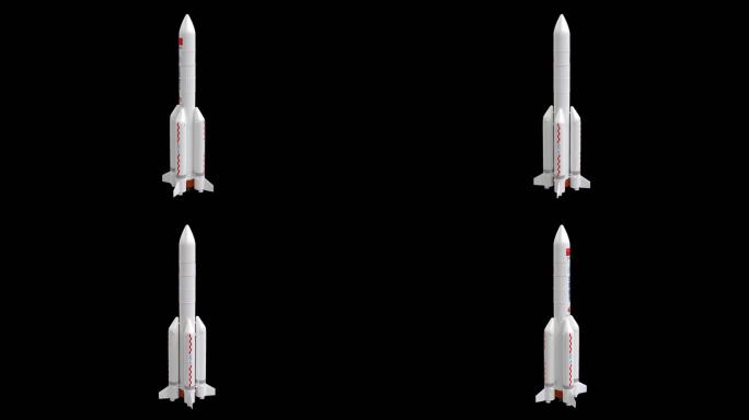 长征五号5号运载火箭CZ-5透明背景