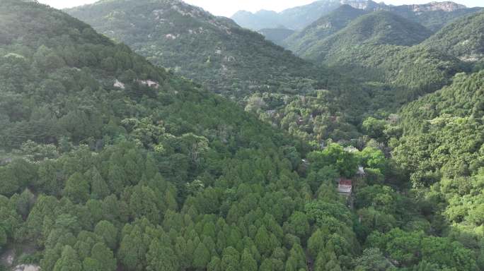 航拍泰山风景名胜区