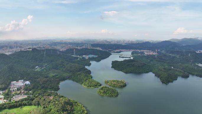 4k深圳水库航拍