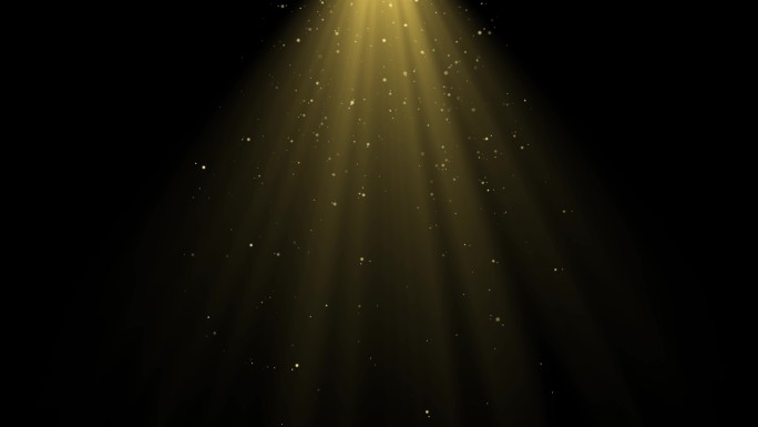 金色光效光束唯美粒子