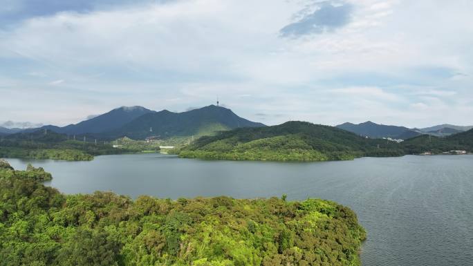 4k深圳水库航拍