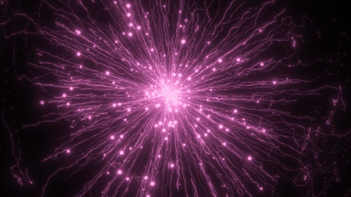 能量光线发射紫色光