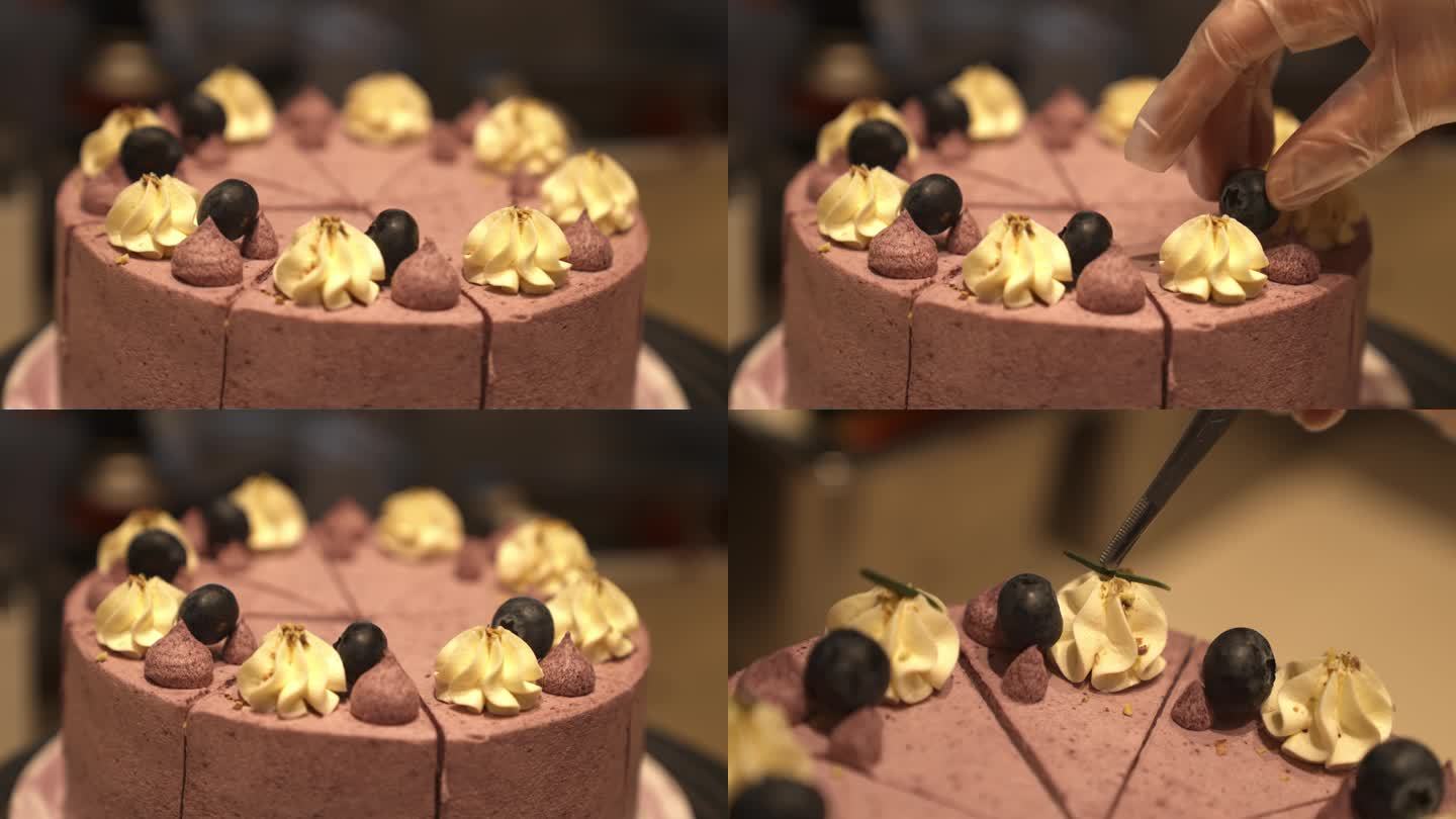 蓝莓蛋糕制作2