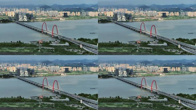 之江大桥全景4K航拍