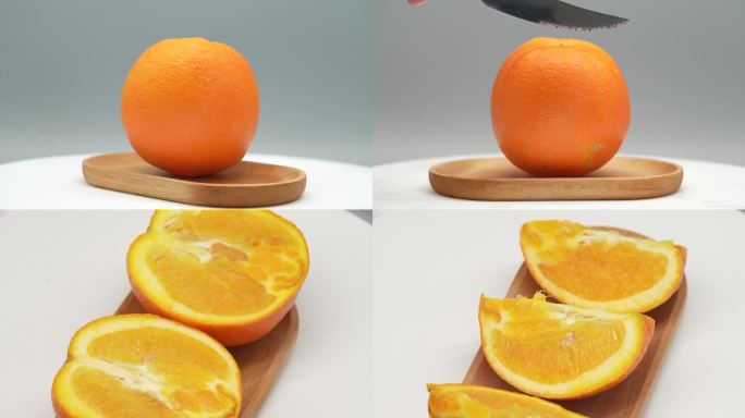 棚拍橙子，手捏橙子汁