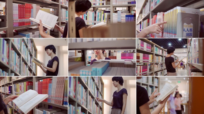 在图书馆看书的女人【原创实拍倒卖必究】