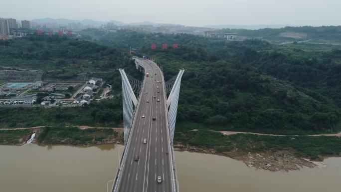 嘉悦大桥重庆航拍
