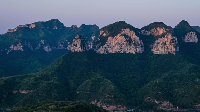 太行山日出光影延时