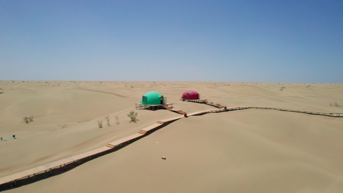 塔克拉玛干沙漠之门航拍5.4K素材A段