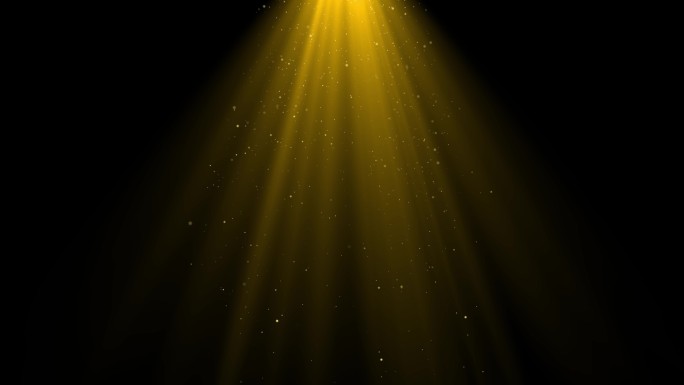 金色光效光束唯美粒子