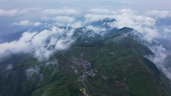 山川高山云海云雾航拍