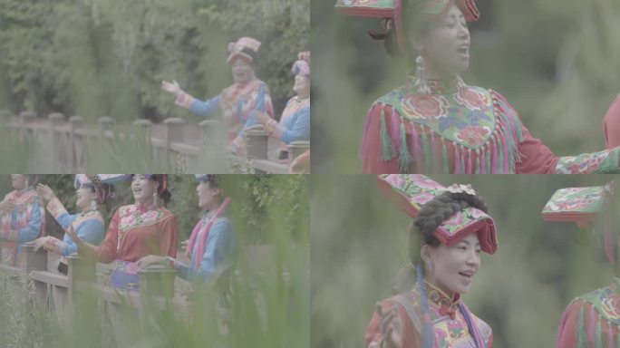 【4K灰片】羌族姑娘唱歌升格
