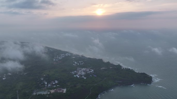 涠洲岛航拍空镜