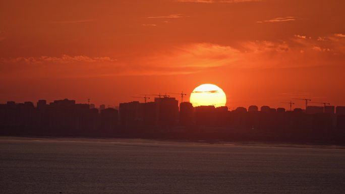 海边日落