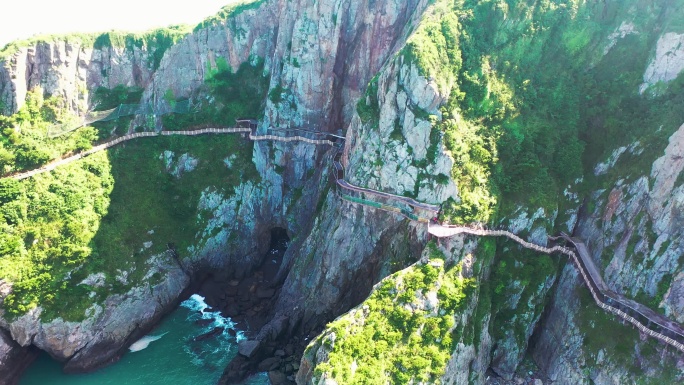 浙江大陈岛乌纱头景区栈道