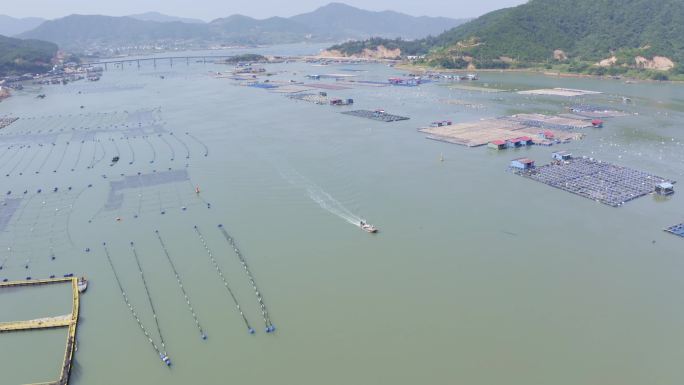 海水养殖基地航拍