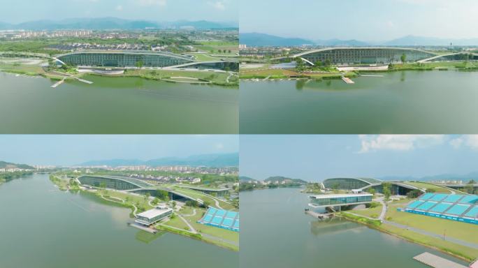 杭州市 富阳水上运动中心 亚运场馆 航拍