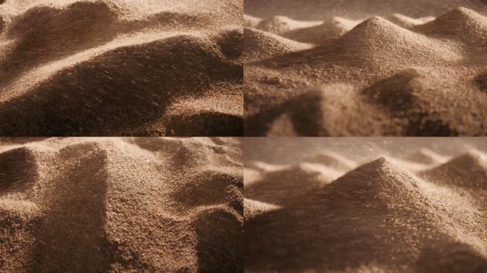 沙漠沙尘暴沙子黄沙风沙