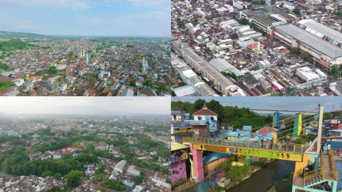 印尼火车站 城市风景 车流建筑