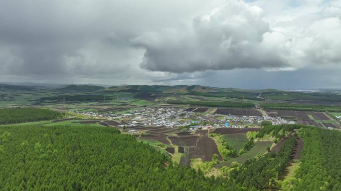 练剑耕地树林小山村