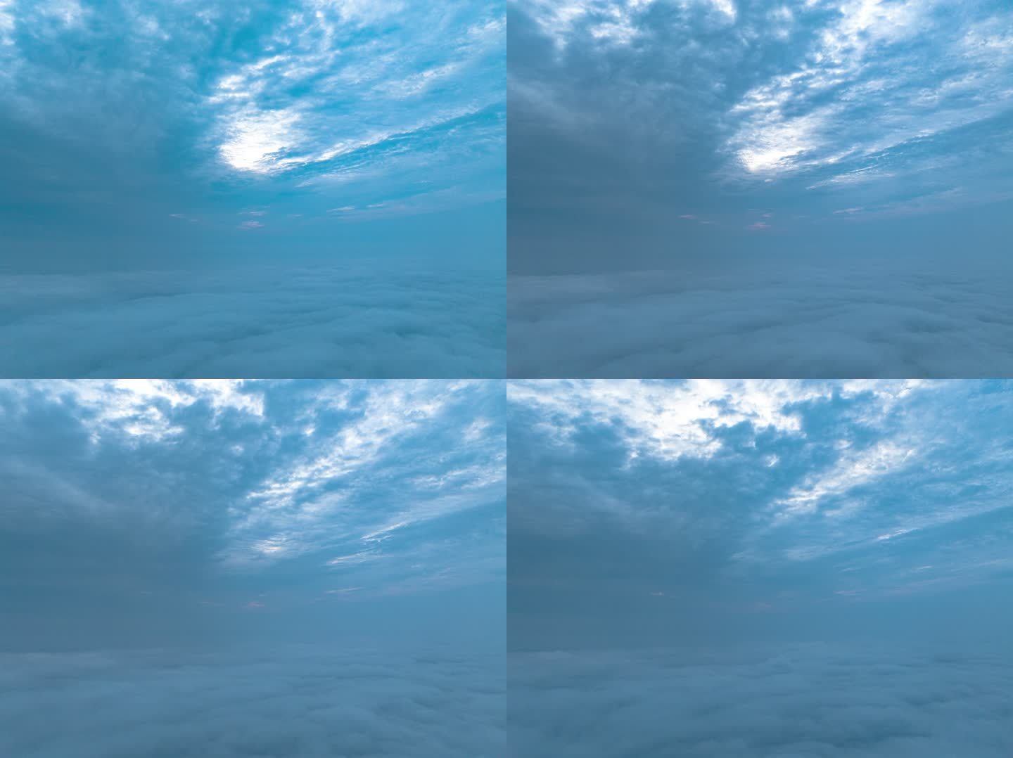 5K航拍云上云端流动的云延时