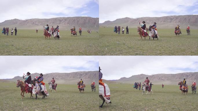 西藏节日 藏族节日 骑马 牵马