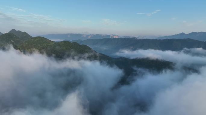 山区云海航拍4K