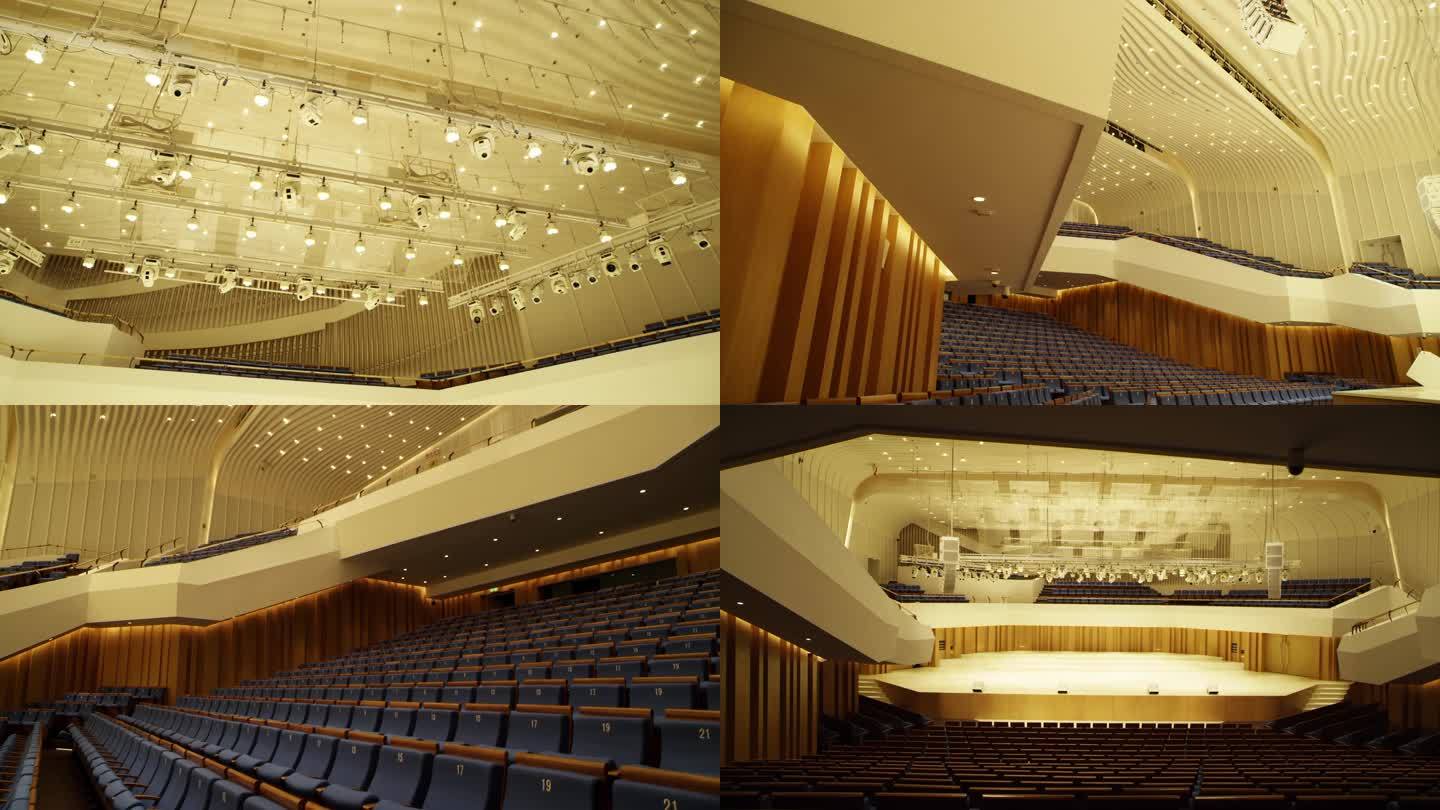 剧场音乐厅交响乐厅舞台空镜头