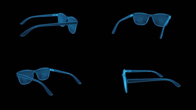 原创4K科技眼镜线框带通道