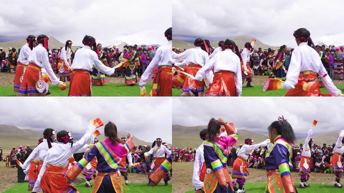 藏族 民间艺术团 县区艺术团跳舞民族服饰