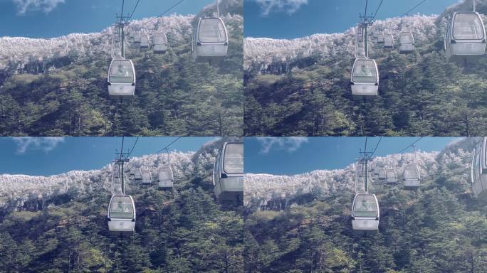 雪山缆车