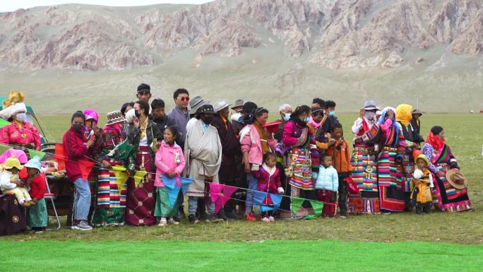 西藏牧民草原看表演  牧民文化艺术节