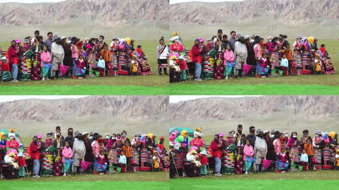西藏牧民草原看表演  牧民文化艺术节