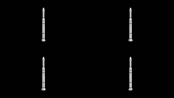 长征三号3号运载火箭CZ-3透明背景