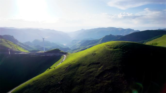 电力新能源山谷旅游茶山