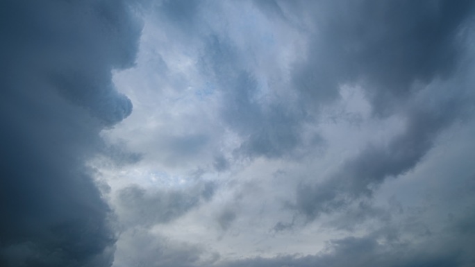 暴风雨来临风起云涌乌云满天延时