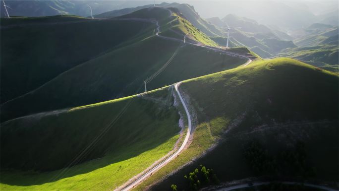 电力新能源山谷旅游茶山