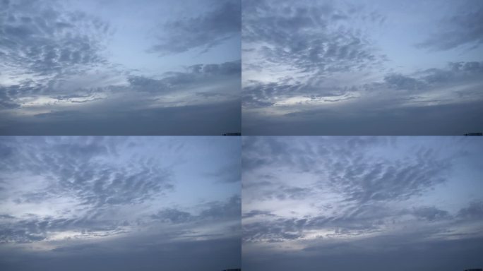 天空空镜 乌云 动态天空 阴天天空云层