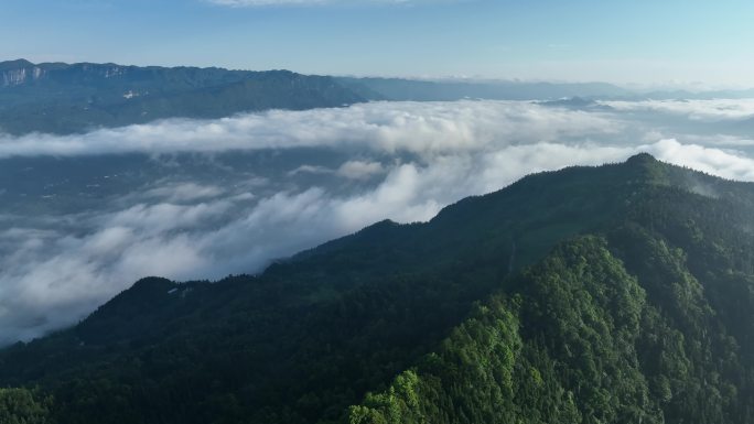 山区云海航拍4K