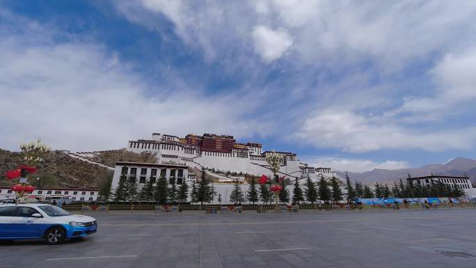 西藏拉萨布达拉宫延时