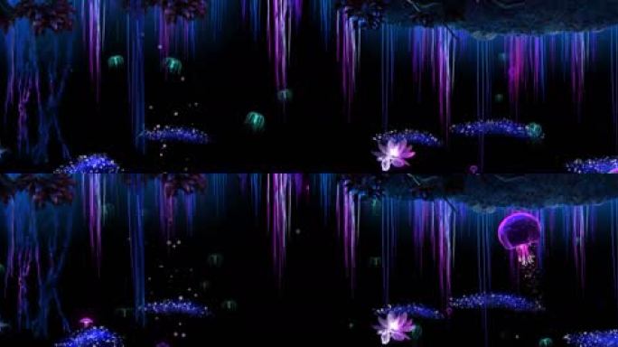 3S-HS森系-紫色水母全息投影2
