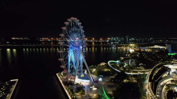 摩天轮夜景