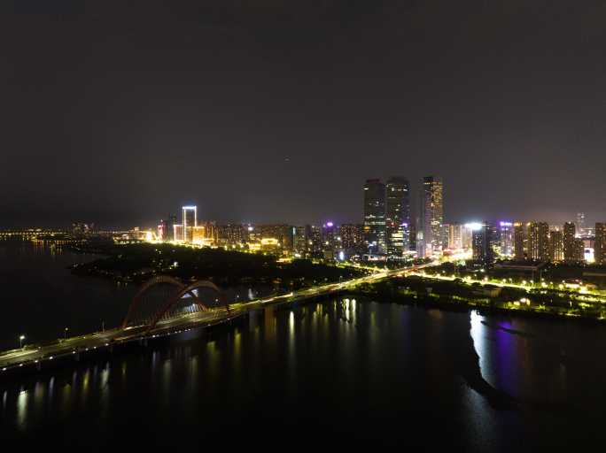 江西省南昌市艾溪湖大桥 夜景